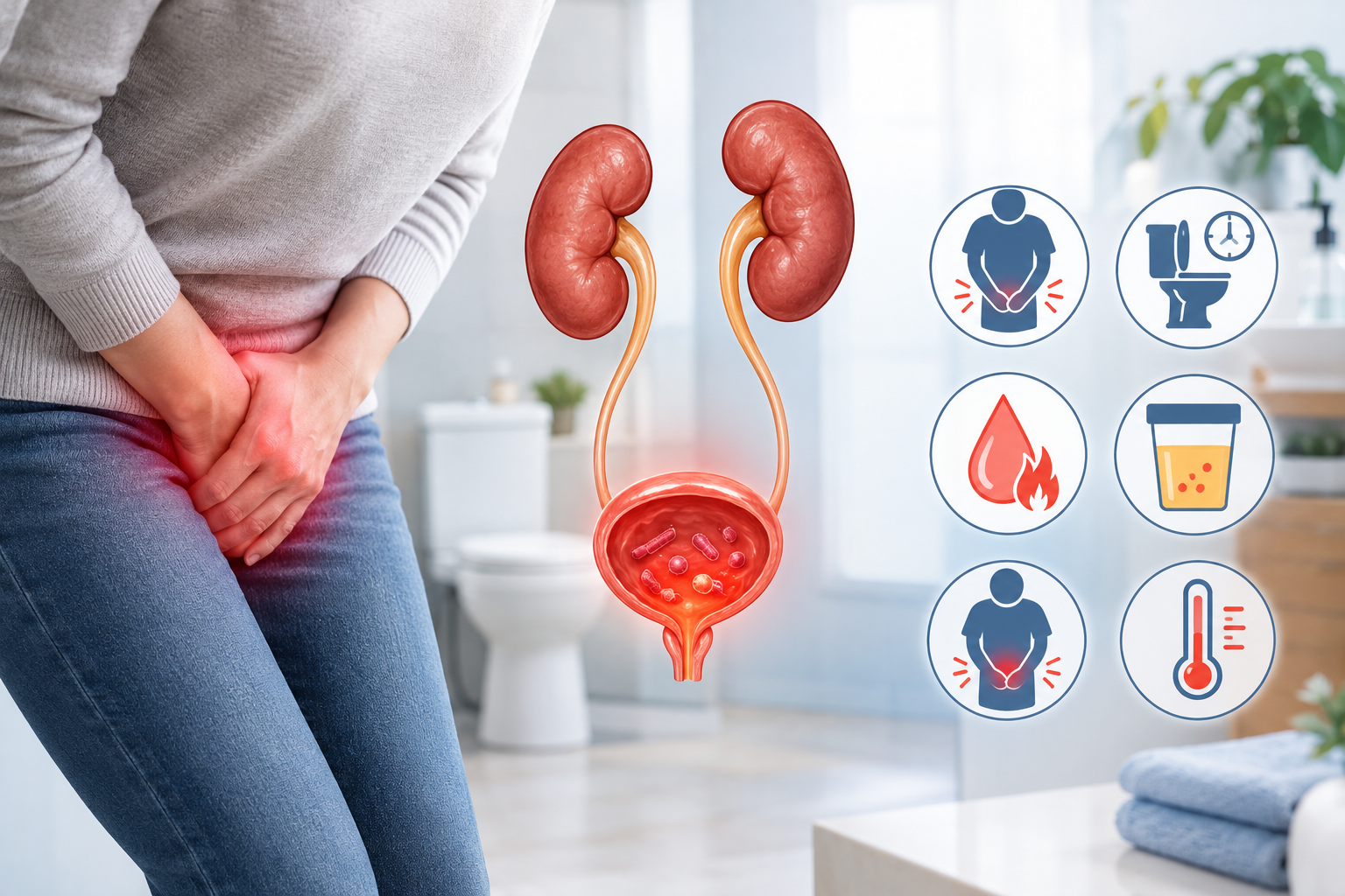 أعراض التهاب المسالك البولية